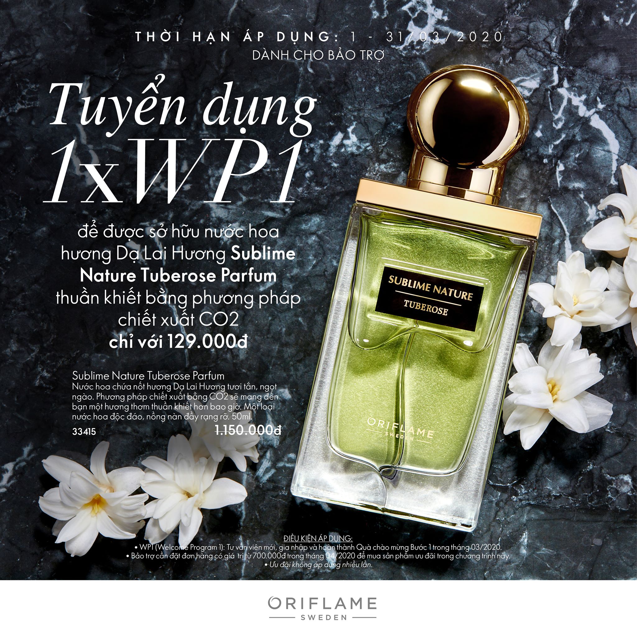 Tháng 3 – Chương trình quà bảo trợ Oriflame