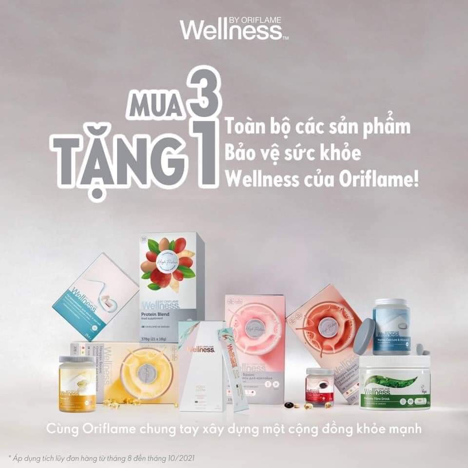 Thông điệp "Cùng Oriflame trao gửi quan tâm" đến cộng đồng 1 Combo wellness oriflame 1