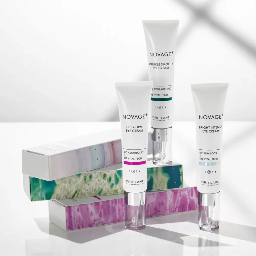 41033 Oriflame – Kem dưỡng da mắt rạng rỡ + đều màu NOVAGE+ Bright Intense Eye Cream