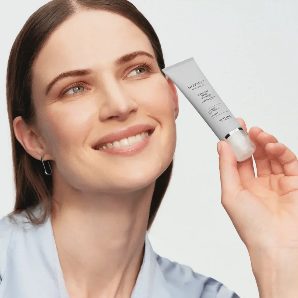 41059 Oriflame – Kem chống nắng dưỡng da NOVAGE+ ProCeuticals Ultra Light UV-Age Day Shield + SPF 50