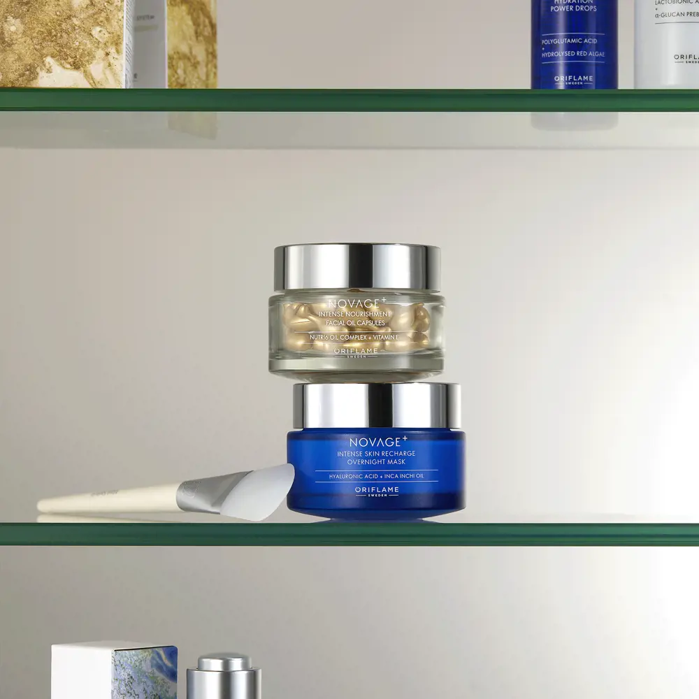 42256 Oriflame - Viên dầu dưỡng da NOVAGE+ Intense Nourishment Facial Oil Capsules