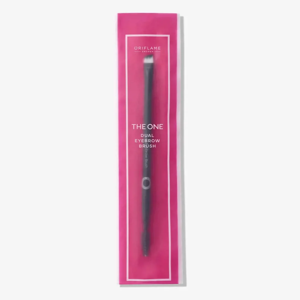 42487 Oriflame – Cọ trang điểm chân mày 2 đầu The One Dual Eyebrow Brush
