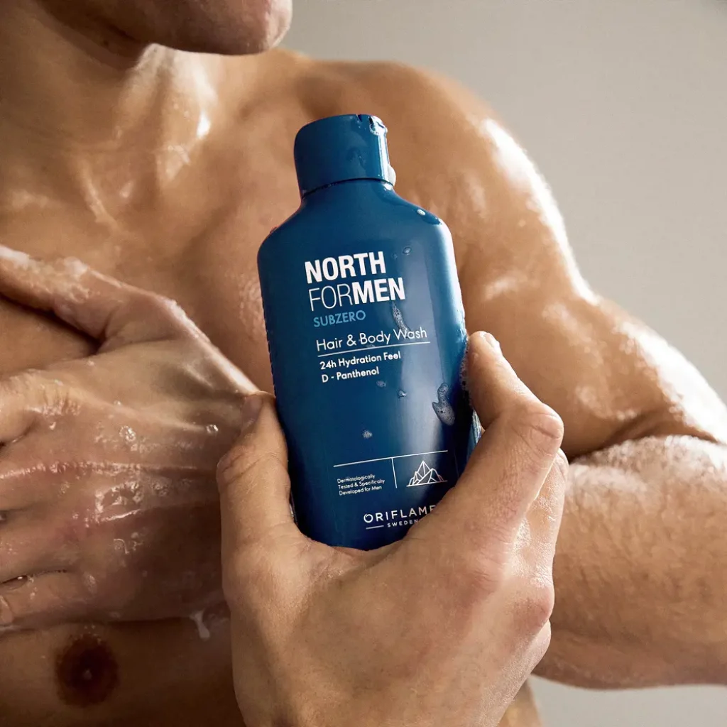 46631 Oriflame - Sữa tắm & gội North For Men Subzero Hair & Body Wash