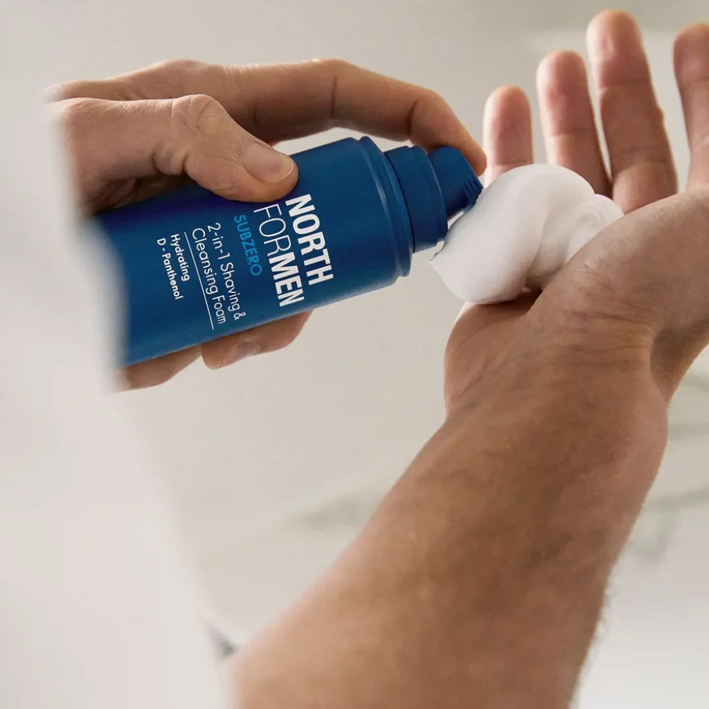 46632 Oriflame - Bọt rửa mặt & cạo râu North For Men Subzero 2-in-1 Shaving & Cleansing Foam