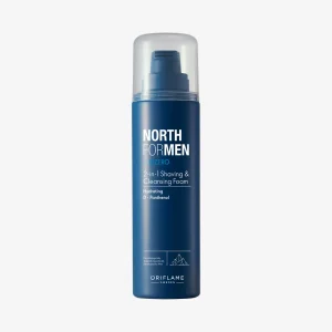 46632 Oriflame - Bọt rửa mặt & cạo râu North For Men Subzero 2-in-1 Shaving & Cleansing Foam