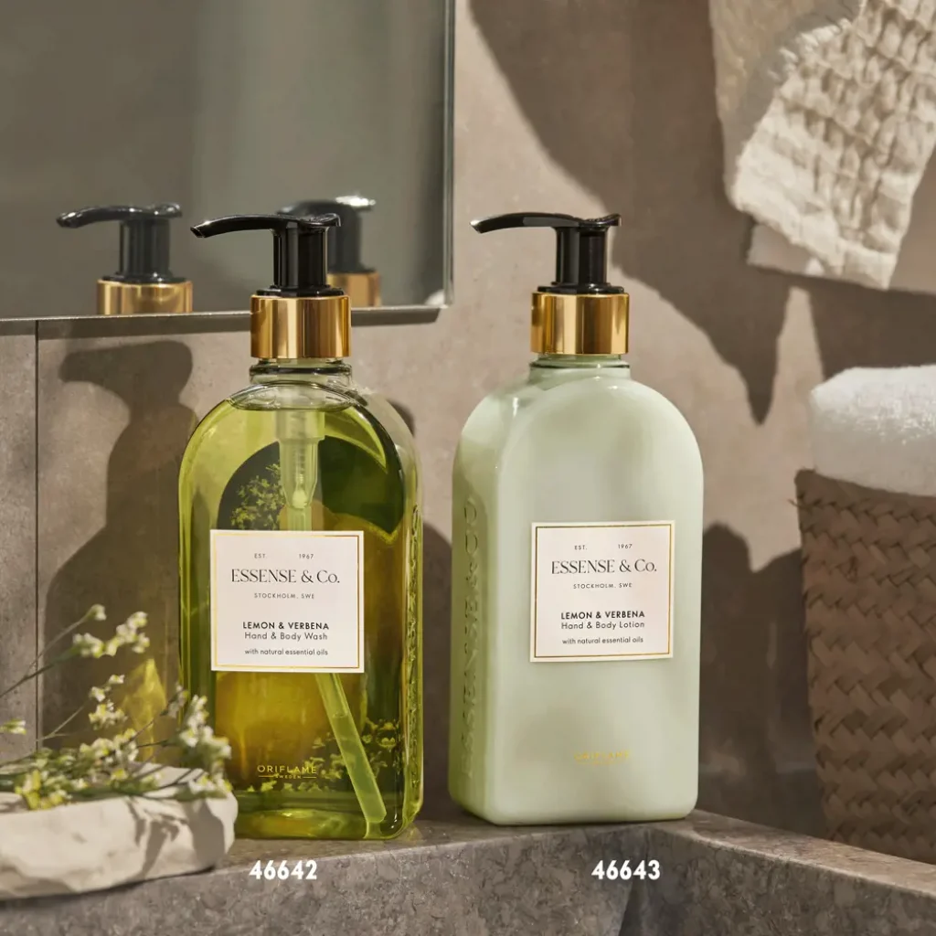 46642 Oriflame - Sữa tắm & rửa tay Essense&Co. Lemon & Verbena Hand & Body Wash