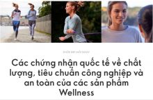 Các chứng nhận quốc tế về chất lượng, tiêu chuẩn công nghiệp và an toàn của các sản phẩm Wellness Oriflame