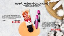 Ưu đãi miễn phí giao hàng Oriflame tháng 6.2022